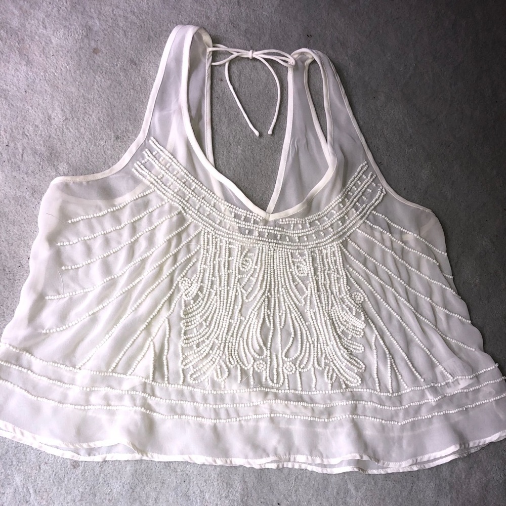 Beaded Crop Top